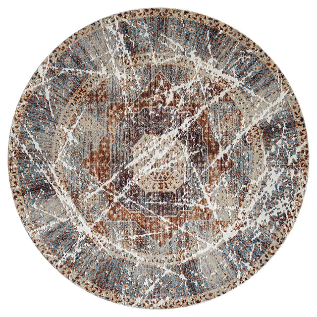 United Weavers Stratton Bali Multi Rug - round front view
