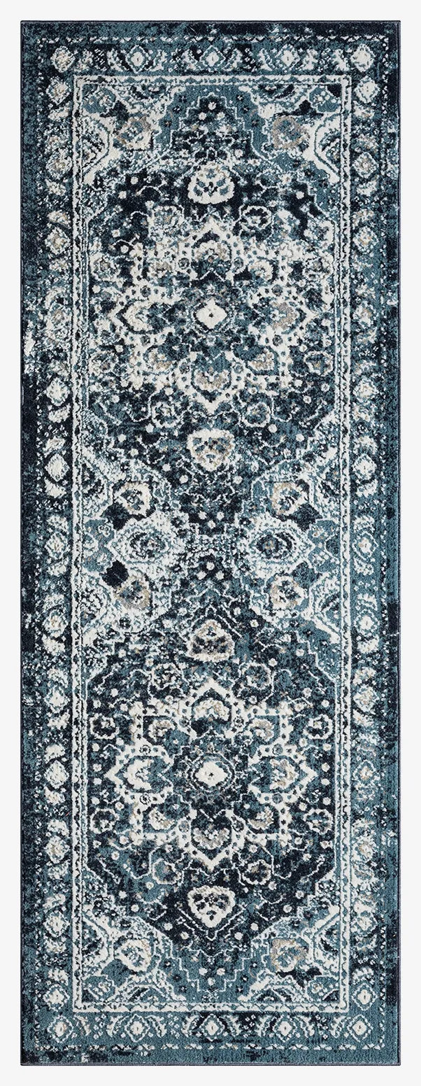 United Weavers Stratton Camry Blue Rug - runner front view