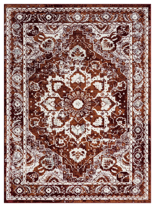 United Weavers Stratton Camry Burgundy Rug - front view