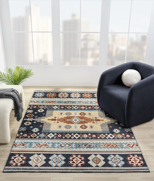 United Weavers Stratton Denali Navy Rug - room scene