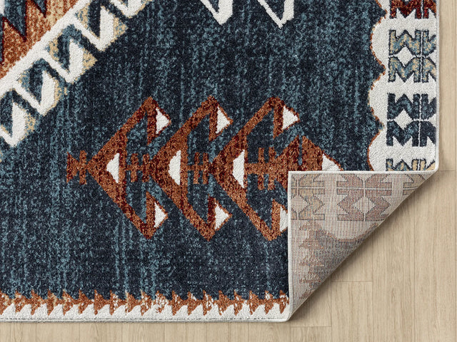 United Weavers Stratton Jamaica Navy Rug - backing detail