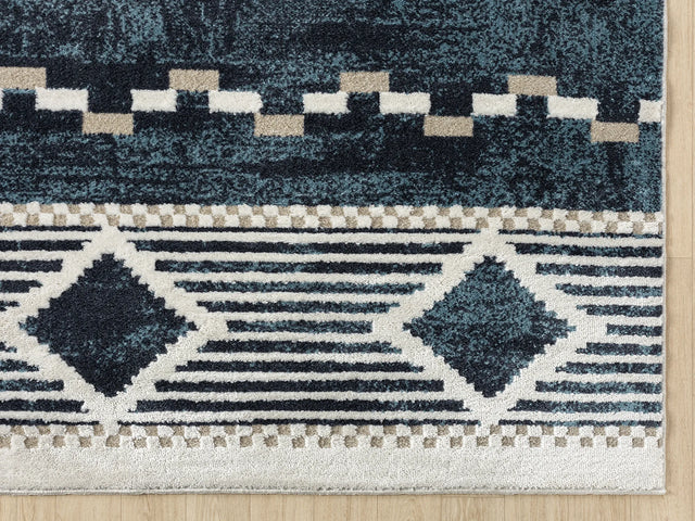 United Weavers Stratton Orchard Navy Rug - angle view