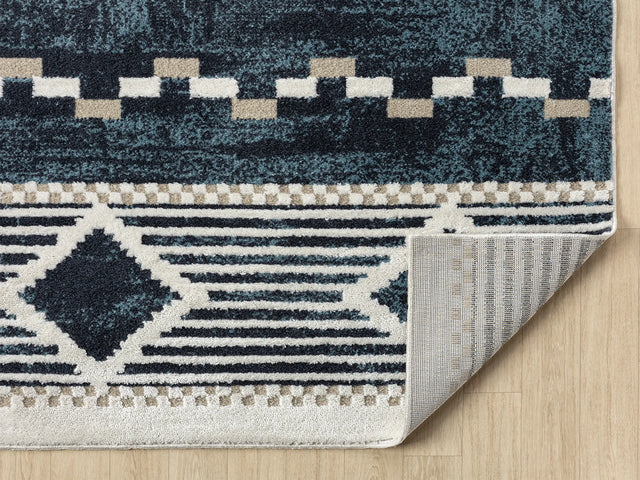 United Weavers Stratton Orchard Navy Rug - backing detail