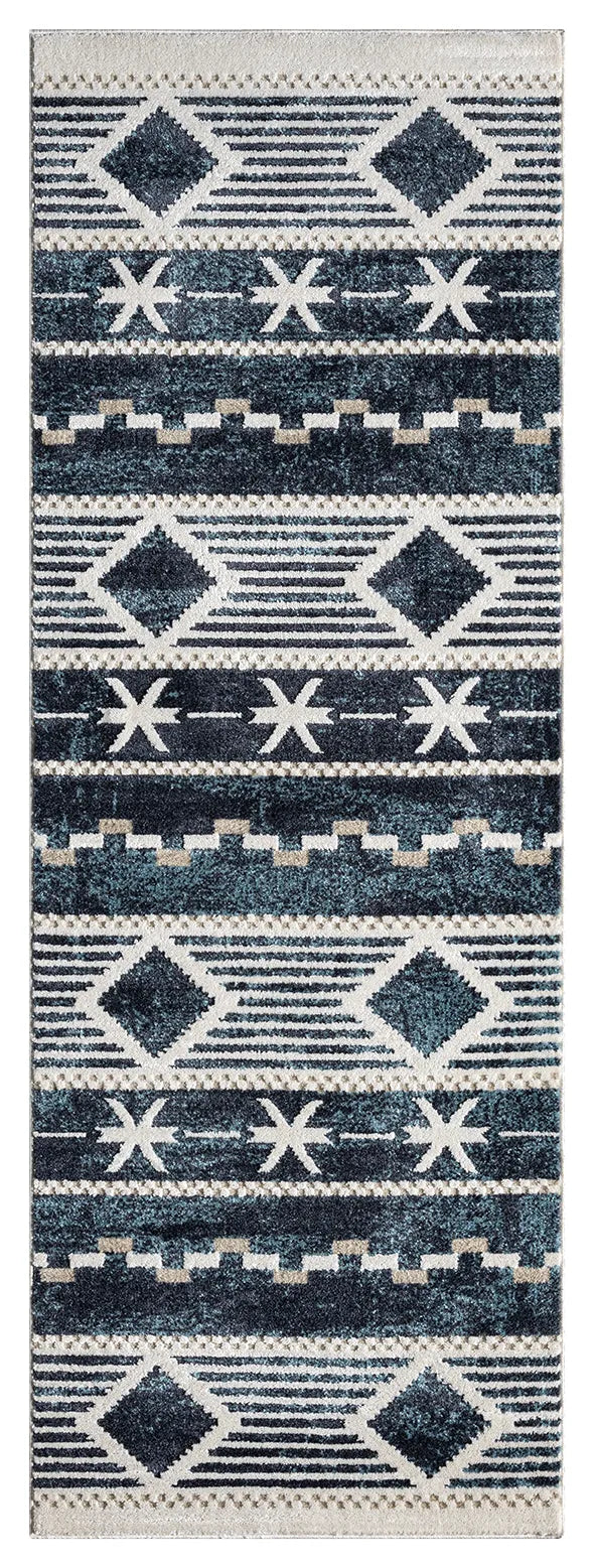 United Weavers Stratton Orchard Navy Rug - runner front view