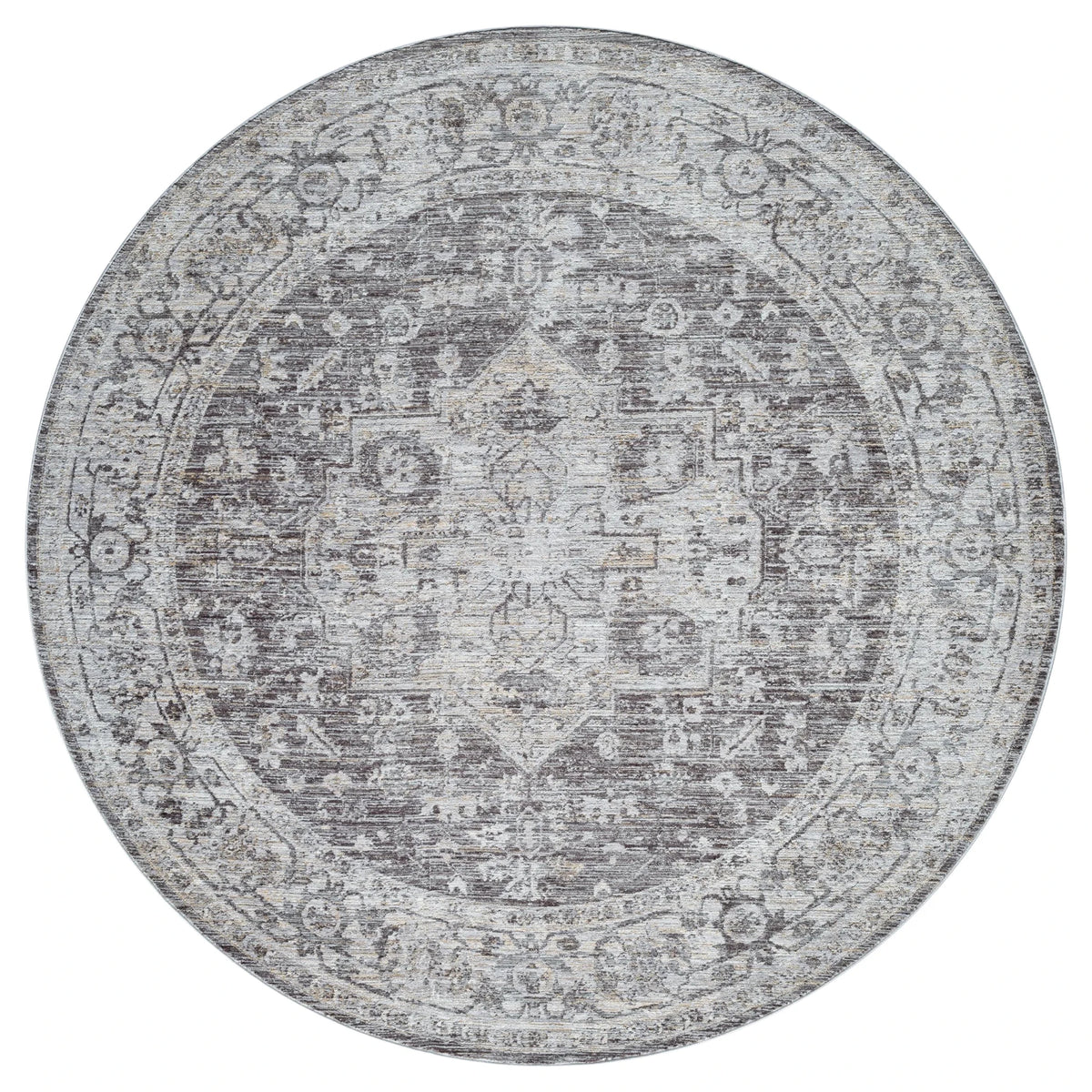 United Weavers Durango Nighthorse Brown Rug - round front view