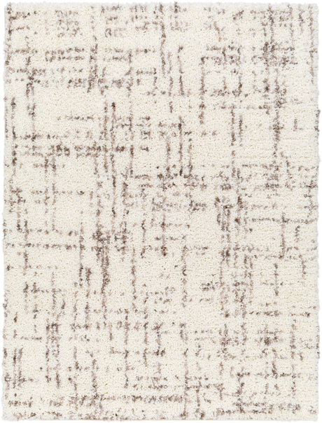 Surya Ultra Shag Utg-2304 Light Silver, Off-White, Ash, Metallic - Silver Rug.