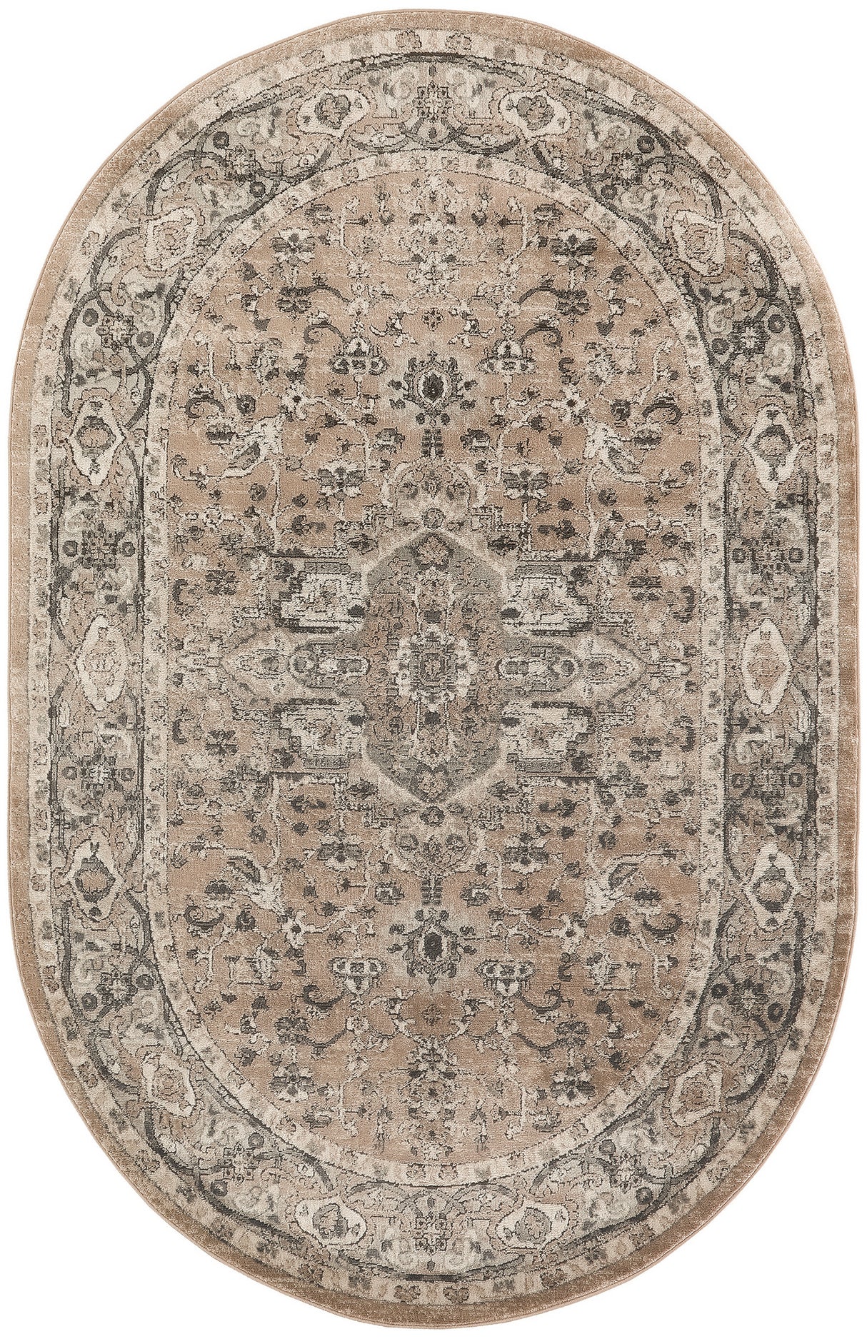 Nourison Quarry Qua05 Beige/Grey Rugs