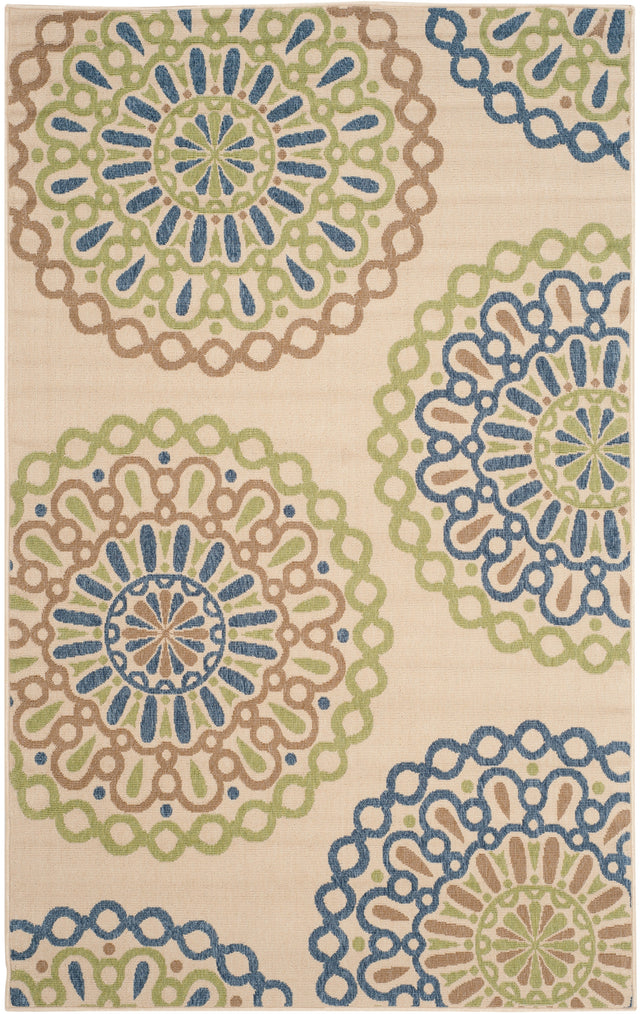 Safavieh Veranda Verb092D Cream/Blue Rug.