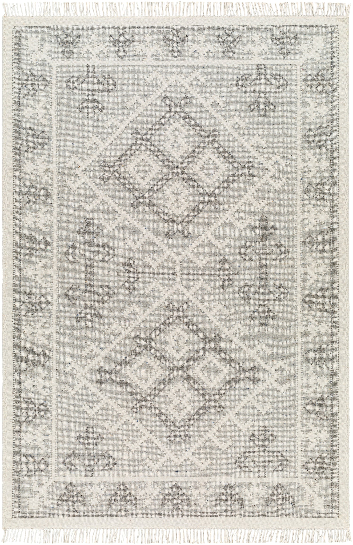 Surya Valerie Vla-2305 Off-White, Charcoal, Medium Gray Rug.