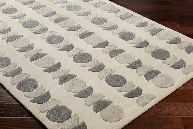 Surya Vilnius Vns-2301 Light Beige, Taupe, Charcoal Rug.