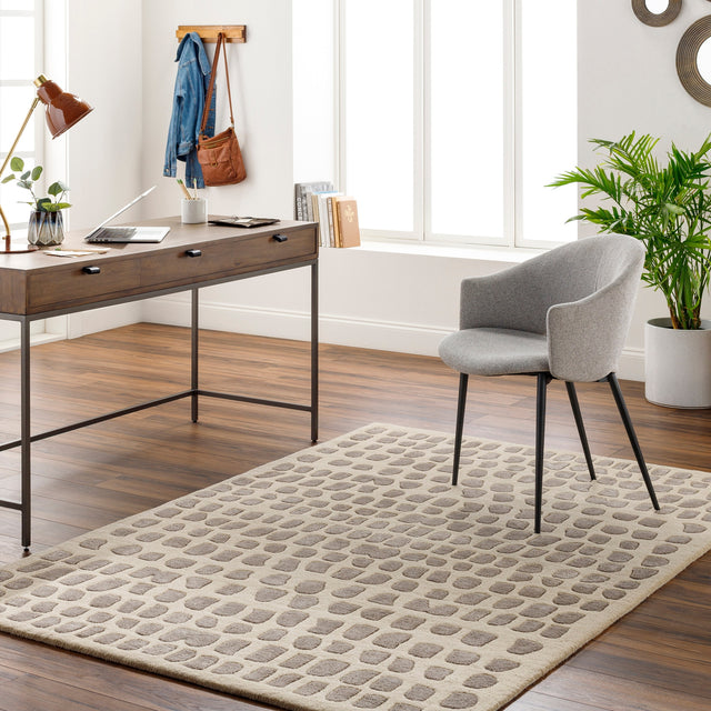 Surya Vilnius Vns-2303 Light Beige, Gray Rug.