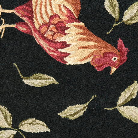 Safavieh Vintage Posters Vp320A Black/Ivory Rug.