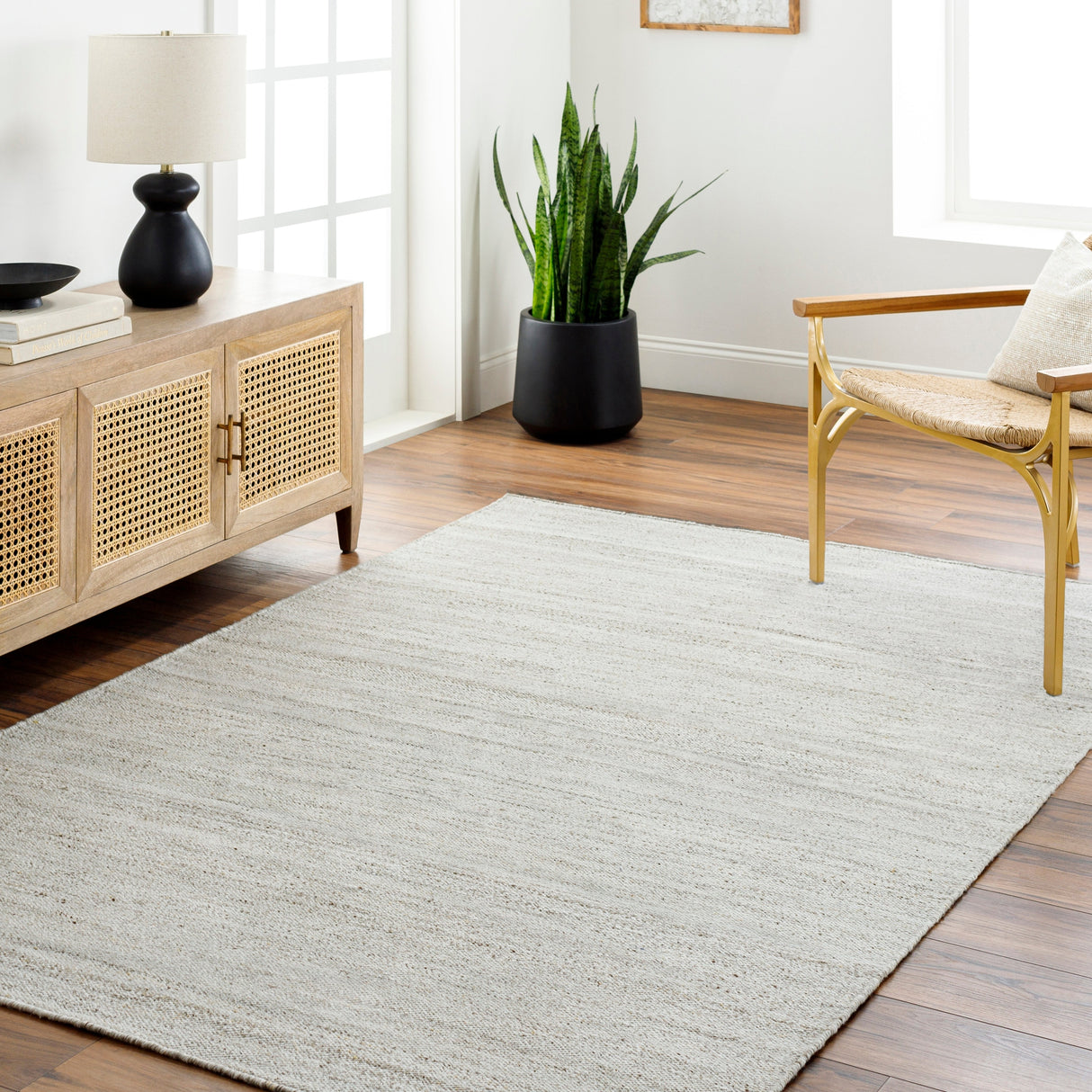 Surya Verna Vra-2300 Cream, Light Gray, Medium Gray, Taupe Rug.