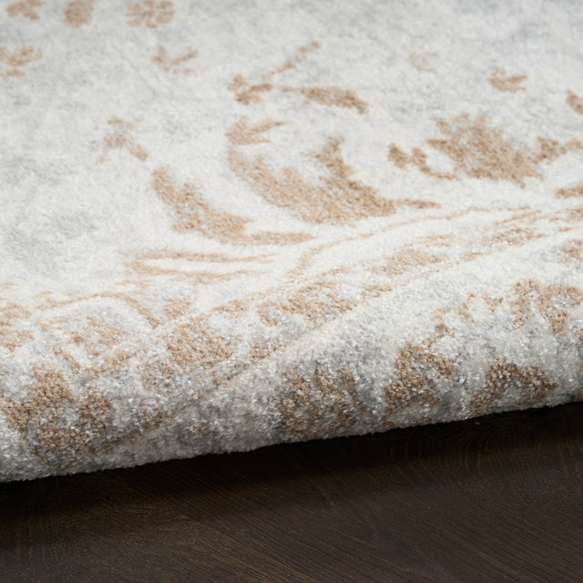 Nourison Astra Machine Washable ASW20 Machine Made Grey Rug