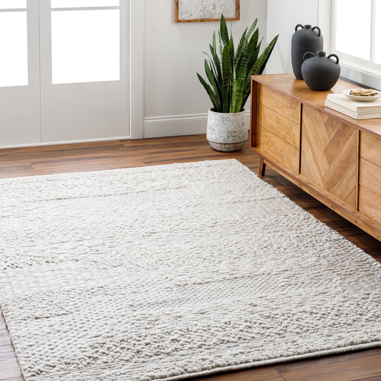 Surya Vesta Vst-2301 Light Grey, Sterling Grey, Light Silver Rug.
