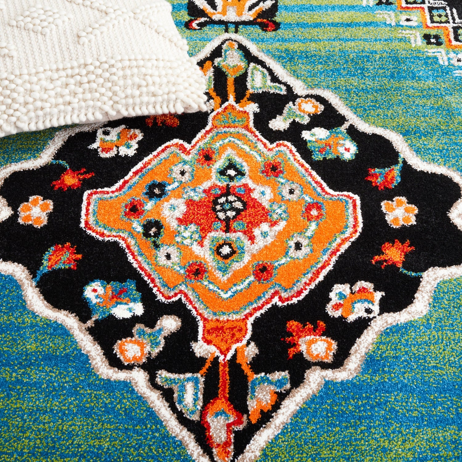 Safavieh Vintage Hamadan Vth224W Green/Black Rug.