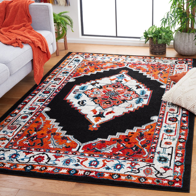 Safavieh Vintage Hamadan Vth225P Red/Black Rug.