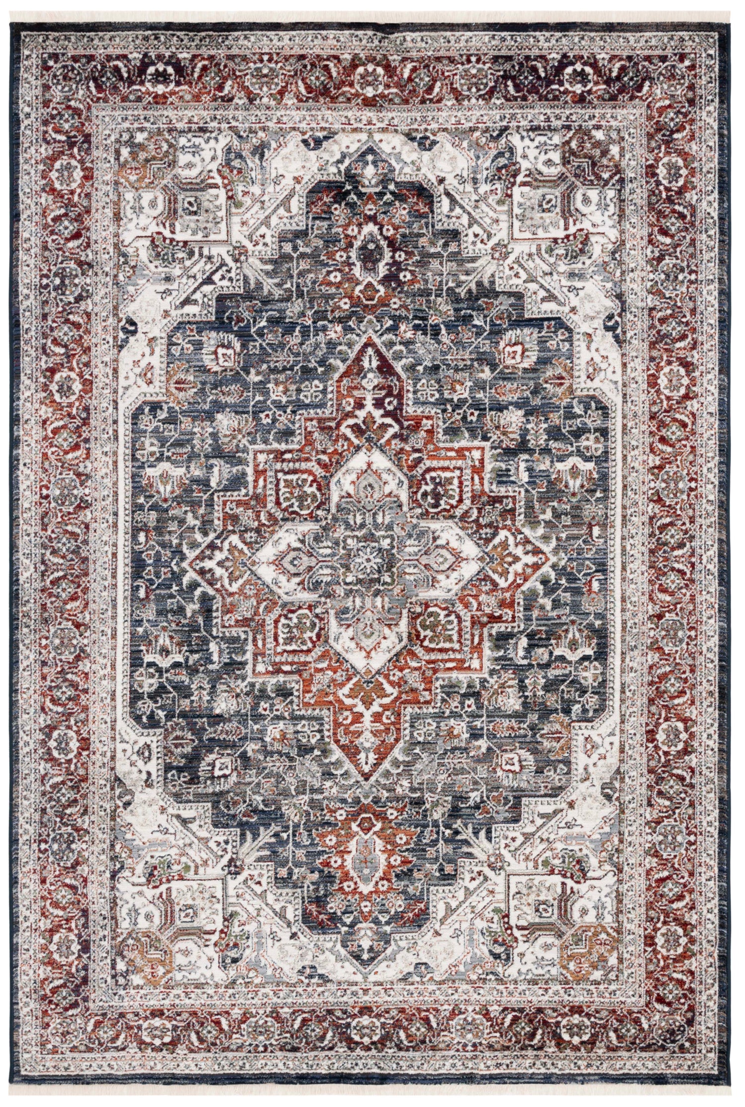 Safavieh Vintage Persian Vtp611N Navy/Red Rug.