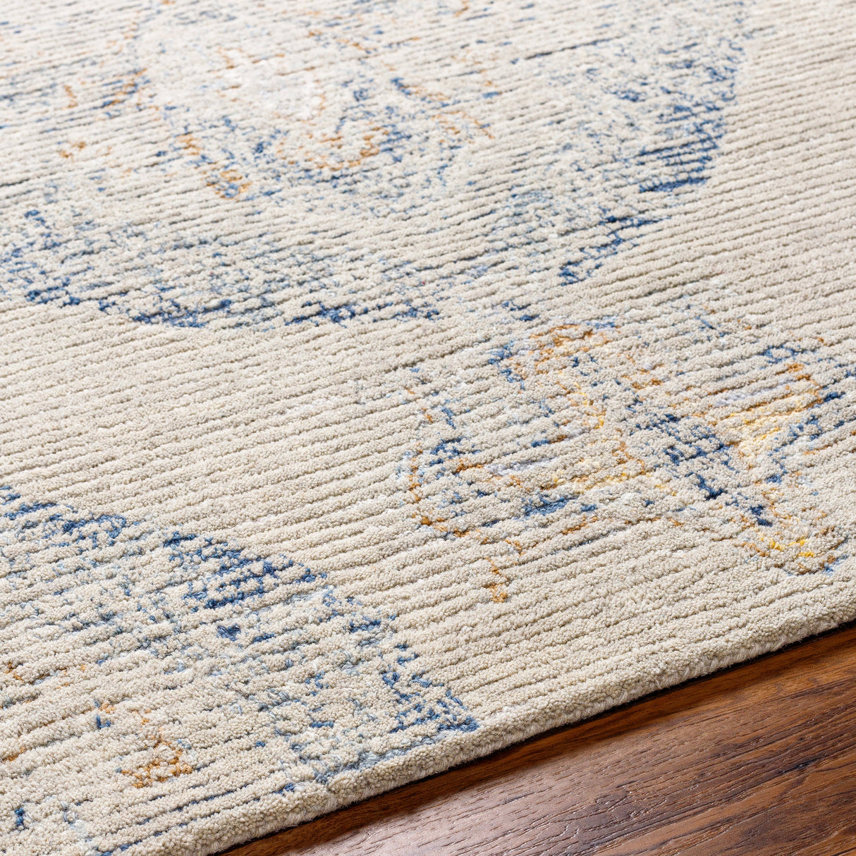 Surya Vivianne Vve-2301 Taupe, Tan, Medium Gray Rug.