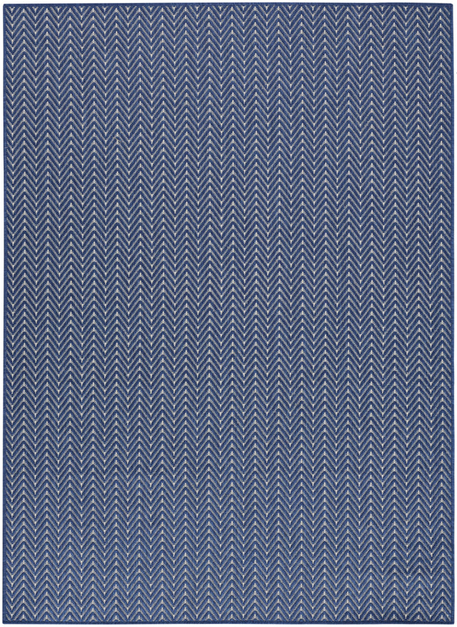 Nourison Horizon Indoor/Outdoor HOZ02 Navy Contemporary Area Rugs