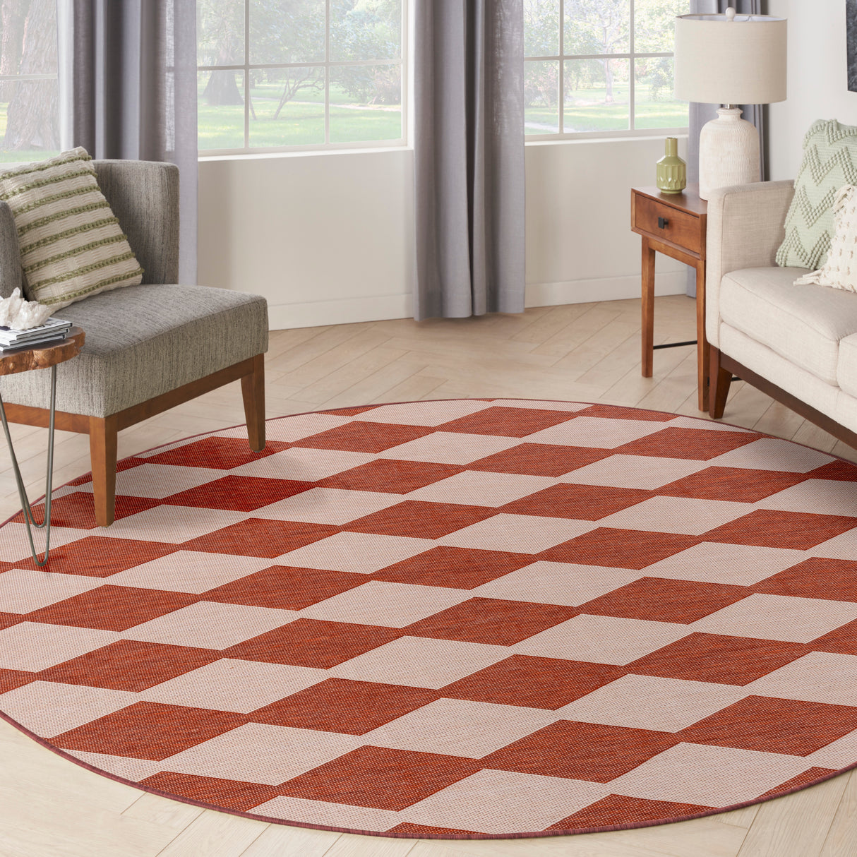 Nourison Positano POS04 Machine Made Terrain Rug