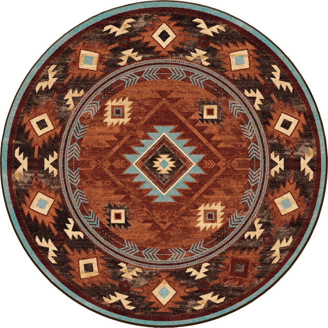 American Dakota Whisky River Rust Rug