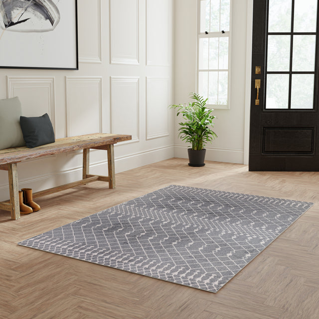 Nourison Astra Machine Washable ASW10 Machine Made Denim Rug