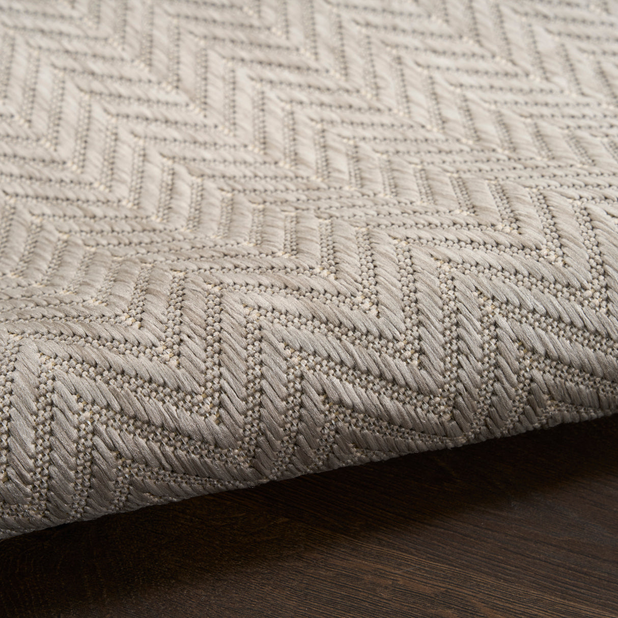 Nourison Horizon Indoor/Outdoor HOZ02 Grey Contemporary Area Rugs