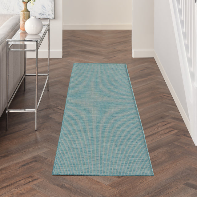 Nourison Positano Pos01 Aqua Rugs