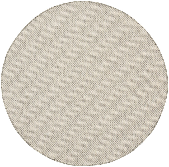 Nourison Courtyard COU01 Machine Made Ivory, Silver Rug