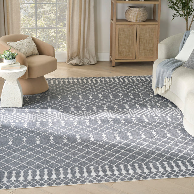 Nourison Astra Machine Washable ASW10 Machine Made Denim Rug