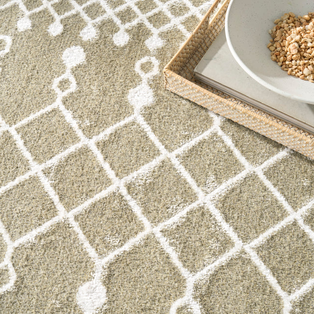 Nourison Astra Machine Washable ASW10 Machine Made Sage Rug
