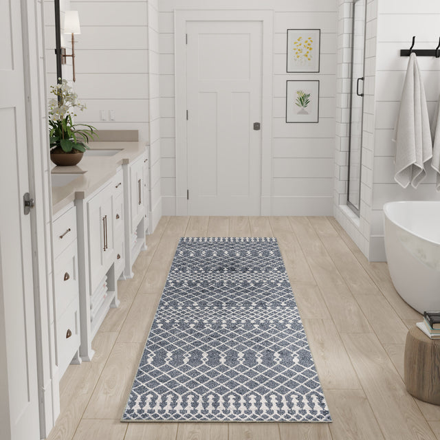 Nourison Astra Machine Washable ASW10 Machine Made Denim Rug