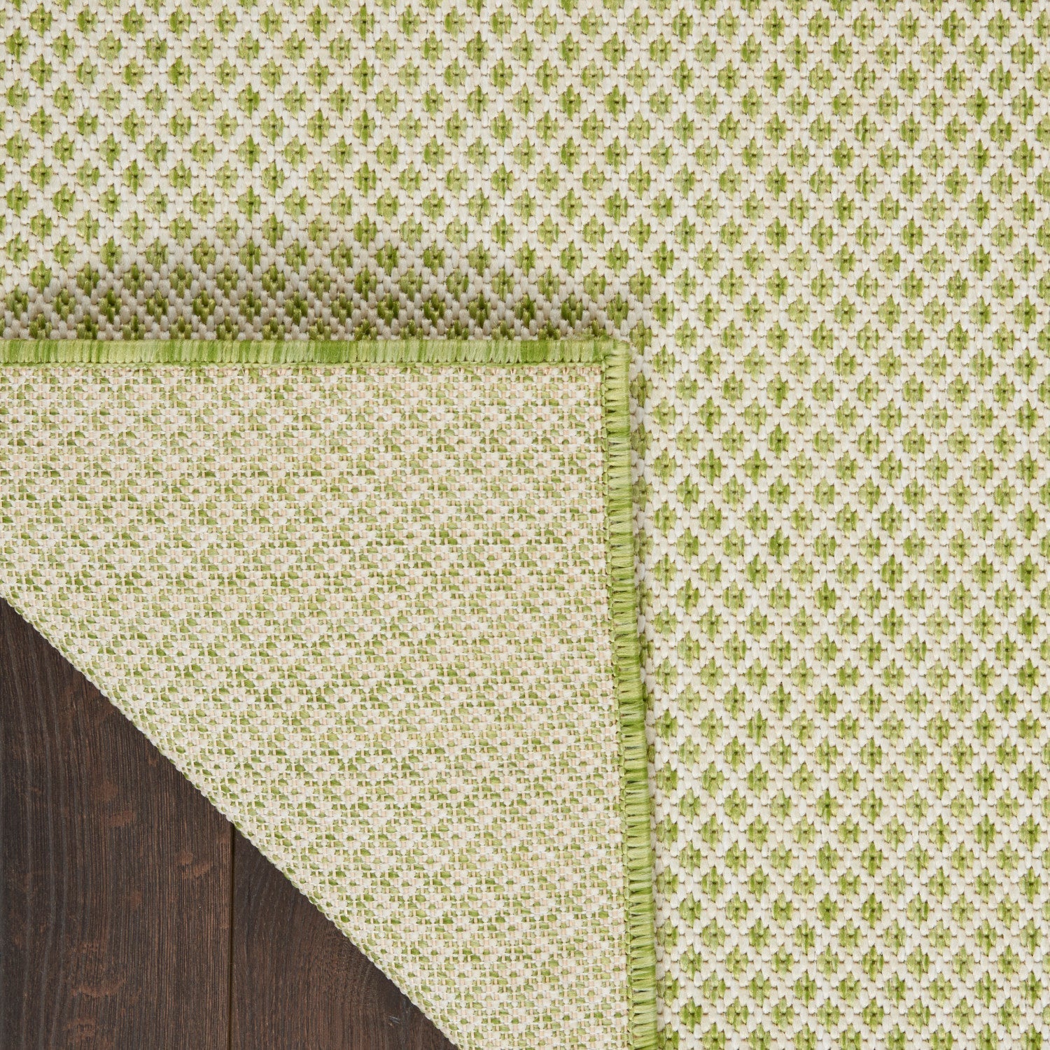 Nourison Courtyard Cou01 Ivory Green Rugs