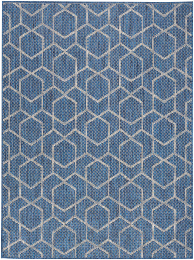 Nourison Horizon Indoor/Outdoor HOZ01 Denim Contemporary Area Rugs