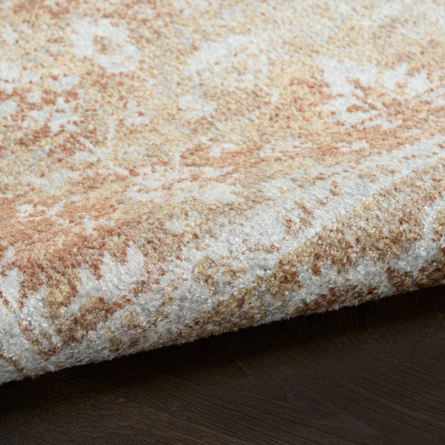 Nourison Astra Machine Washable ASW11 Machine Made Rust, Multicolor Rug