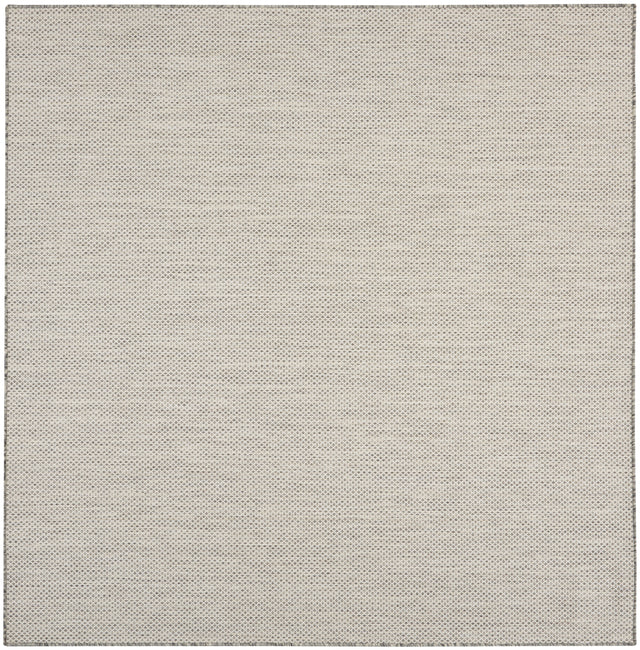 Nourison Courtyard COU01 Machine Made Ivory, Silver Rug