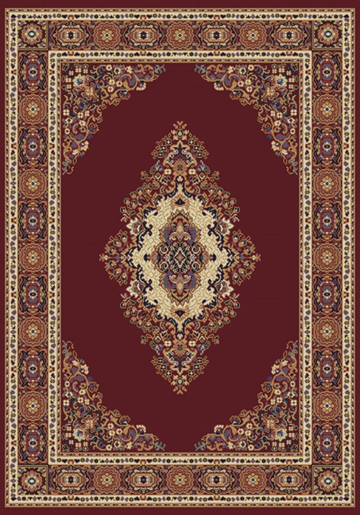 United Weavers Manhattan Cathedral Burgundy (940-35334) Rugs.