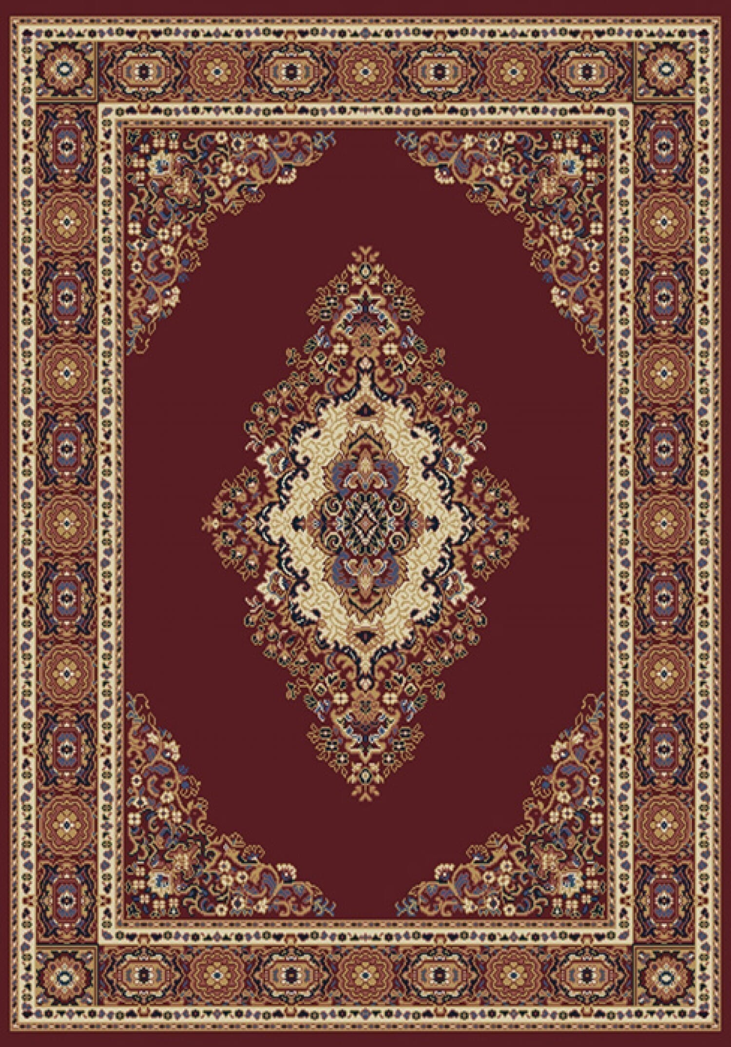 United Weavers Manhattan Cathedral Burgundy (940-35334) Rugs.