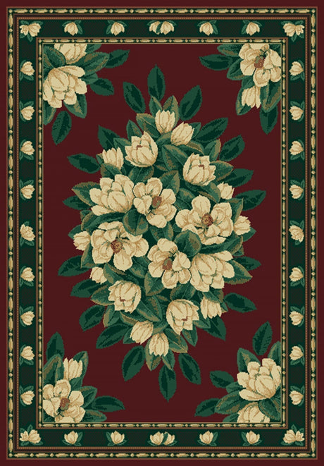 United Weavers Manhattan Magnolia Burgundy (940-37034) Rugs.