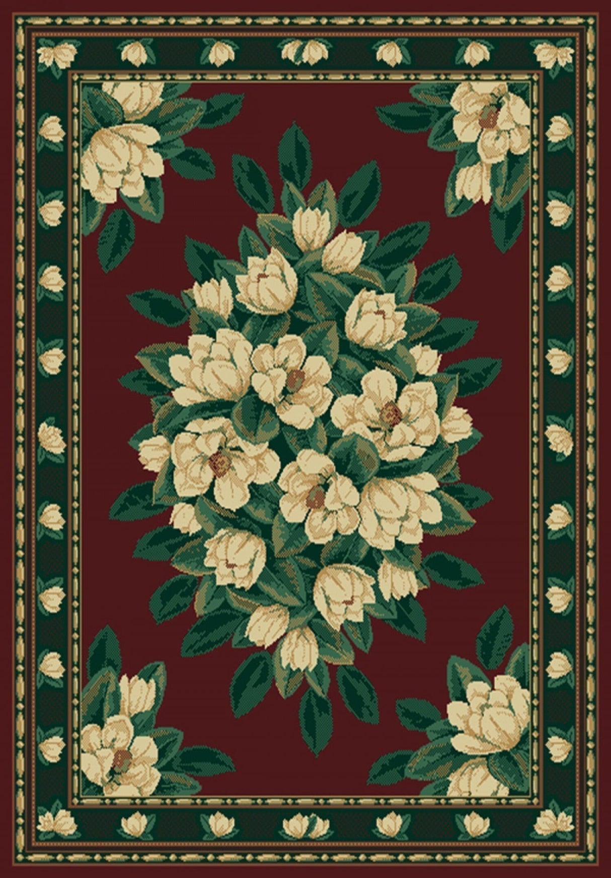 United Weavers Manhattan Magnolia Burgundy (940-37034) Rugs.