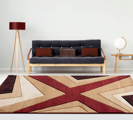 United Weavers Bristol Zine Burgundy (2050-10034) Rugs.