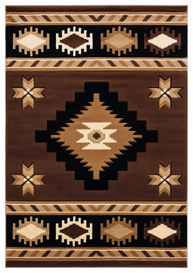 United Weavers Bristol Caliente Brown (2050-10450) Rugs.