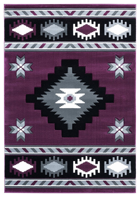 United Weavers Bristol Caliente Plum (2050-10482) Rugs.