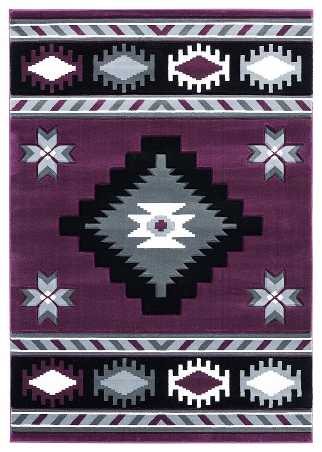United Weavers Bristol Caliente Plum (2050-10482) Rugs.