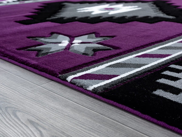 United Weavers Bristol Caliente Plum (2050-10482) Rugs.