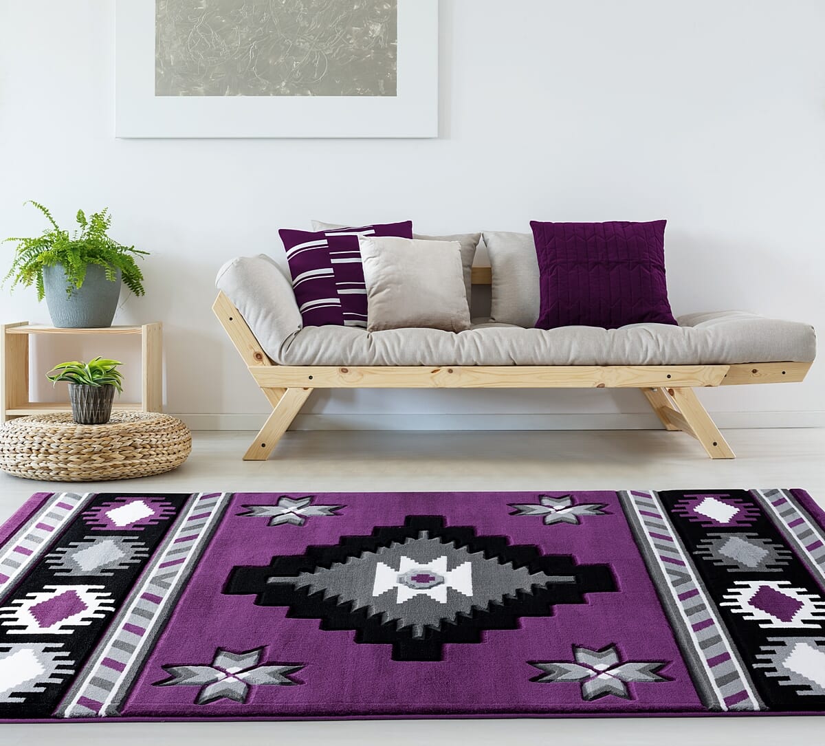 United Weavers Bristol Caliente Plum (2050-10482) Rugs.