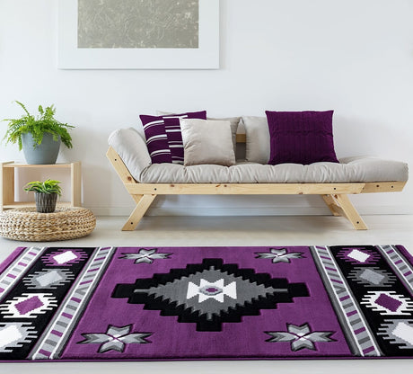 United Weavers Bristol Caliente Plum (2050-10482) Rugs.