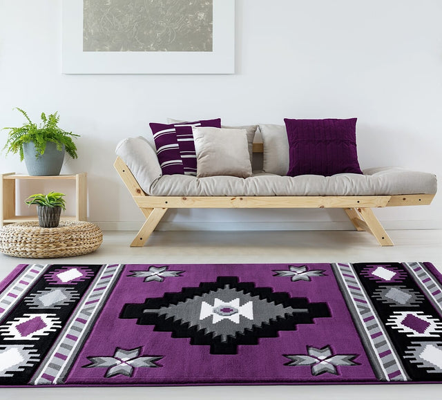 United Weavers Bristol Caliente Plum (2050-10482) Rugs.
