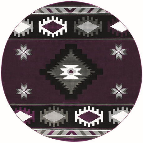 United Weavers Bristol Caliente Plum (2050-10482) Rugs.